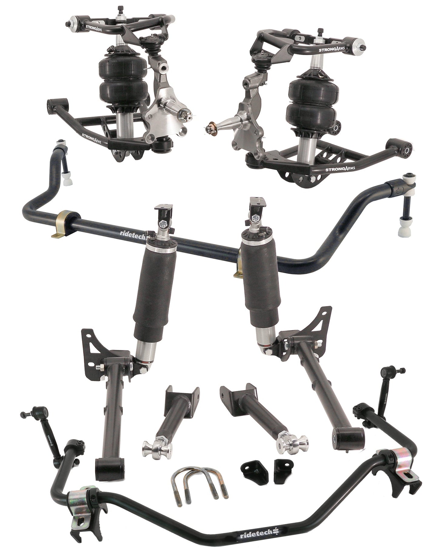 Ridetech 11240398 TQ Air Suspension System for 1968-1972 GM A-Body.