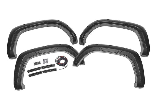 Rough Country A-T11621-218 Fender Flares | Defender | 218 Midnight Black Metallic | Toyota Tacoma (16-23)