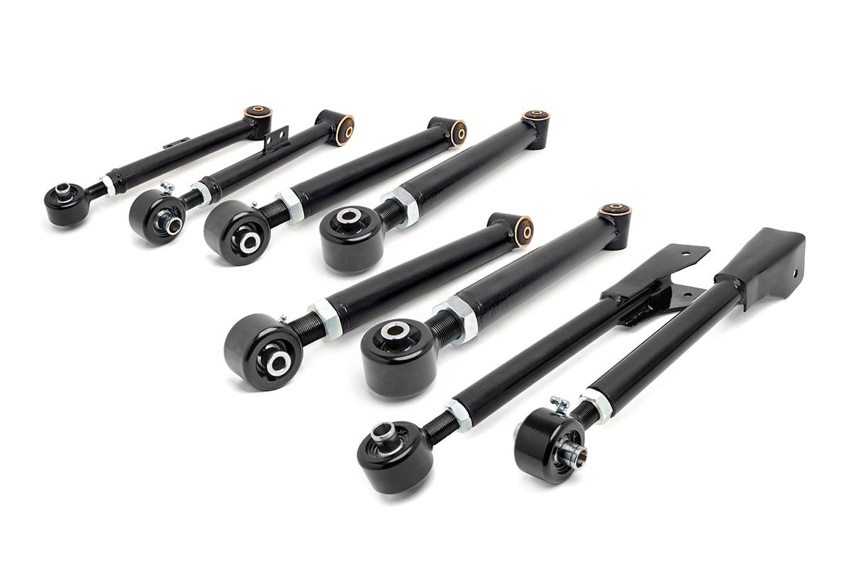 Rough Country 11470 X-Flex Control Arms | Complete Set | Jeep Wrangler TJ (97-06)/Wrangler Unlimited (04-06)