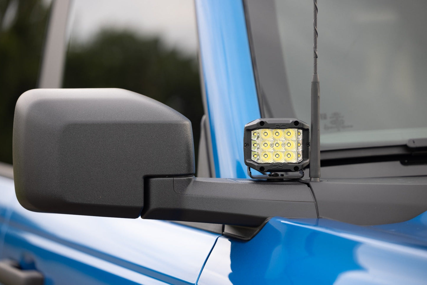 Rough Country 71048 LED Light Kit | Ditch Mount | 2" Black Pair | White DRL | Ford Bronco (21-25)