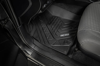 Rough Country FF-7121 Flex-Fit Floor Mats | Front | Toyota Tacoma 2WD/4WD (2016-2023)