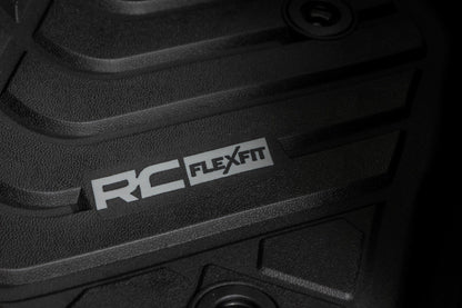 Rough Country FF-7121 Flex-Fit Floor Mats | Front | Toyota Tacoma 2WD/4WD (2016-2023)