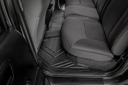 Rough Country FF-71216 Flex-Fit Floor Mats | Front and Rear | Toyota Tacoma 2WD/4WD (2016-2023)