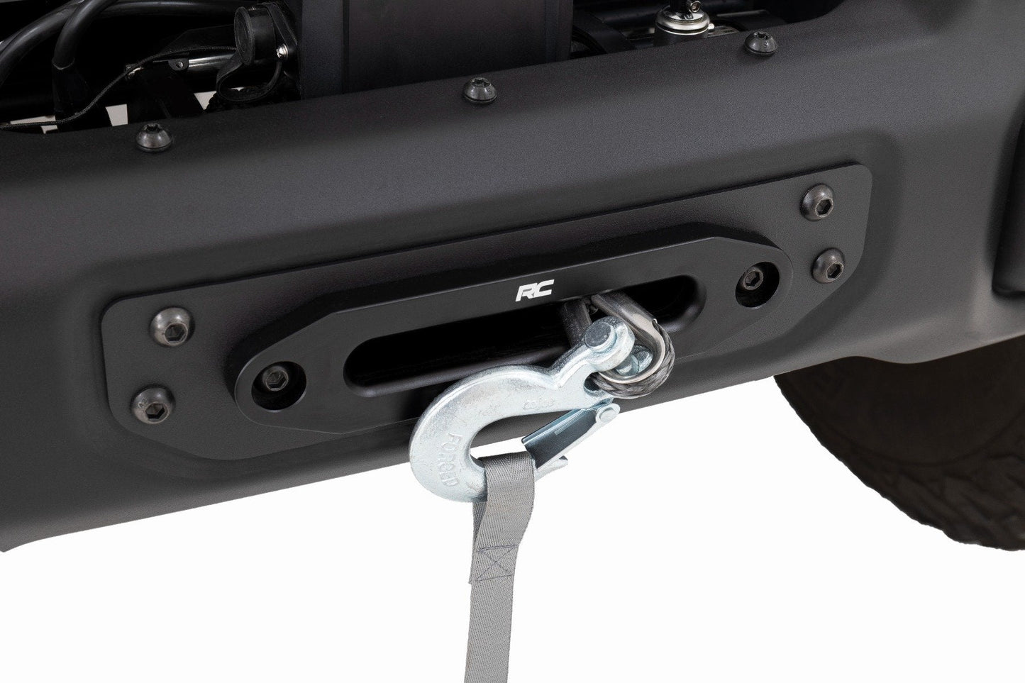 Rough Country 10652 Winch Mounting Plate | Modular Steel OE Bumper | Jeep Gladiator JT/Wrangler JL (18-25)