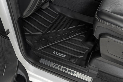 Rough Country FF-3142 Flex-Fit Floor Mats | Front | Crew | Ram 1500 (19-24)/1500 TRX (21-24)