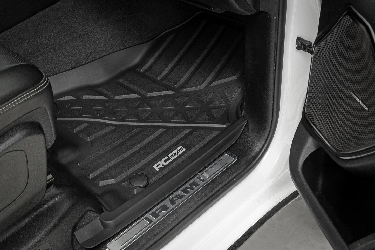 Rough Country FF-31422 Flex-Fit Floor Mats | FR & RR | Crew | Ram 1500 (19-24)/1500 TRX (21-24)
