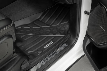 Rough Country FF-3142 Flex-Fit Floor Mats | Front | Crew | Ram 1500 (19-24)/1500 TRX (21-24)