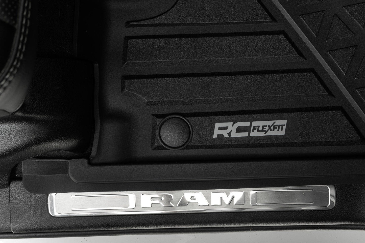 Rough Country FF-31422 Flex-Fit Floor Mats | FR & RR | Crew | Ram 1500 (19-24)/1500 TRX (21-24)