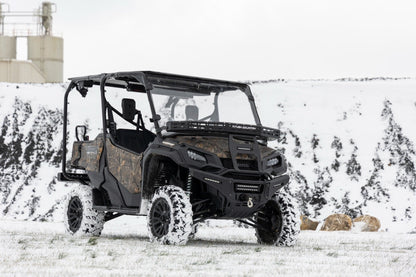 Rough Country 92059 Front Cargo Rack |Black Series LED | 6" Light | Slim Line | Honda Pioneer 1000