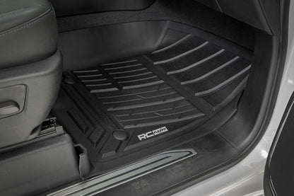 Rough Country FF-2161 Flex-Fit Floor Mats | Front | Bucket | Chevy/GMC 1500/2500HD/3500HD (19-26 & Classic)