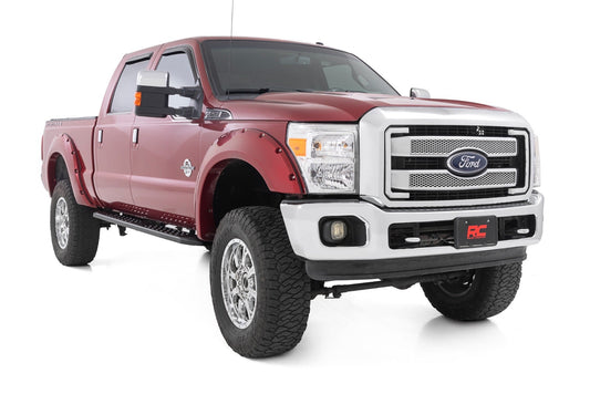 Rough Country 44009 RPT2 Running Board | Crew Cab | Black | Ford F-250/F-350 Super Duty (09-16)