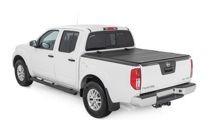 Rough Country 49520501 Hard Tri-Fold Flip Up Bed Cover | 5' Bed | Nissan Frontier 2WD/4WD (05-21)