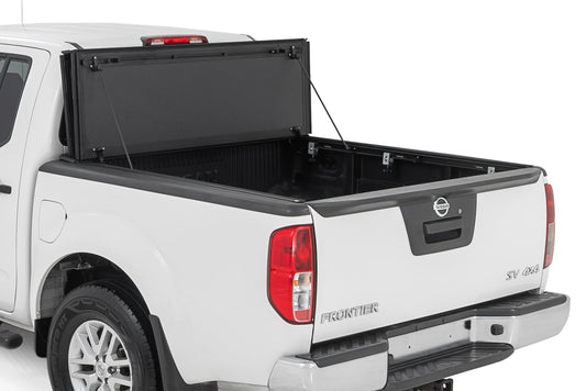 Rough Country 49520501 Hard Tri-Fold Flip Up Bed Cover | 5' Bed | Nissan Frontier 2WD/4WD (05-21)