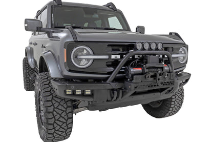 Rough Country 51118 Safari Bar | 12" LED Light Bar | Black | Dual Row | OE Modular Steel | Ford Bronco (21-25)