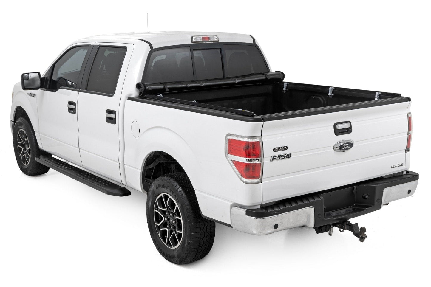 Rough Country 42509550 Soft Roll Up Bed Cover | 5'7" Bed | Ford F-150 2WD/4WD (2004-2014)