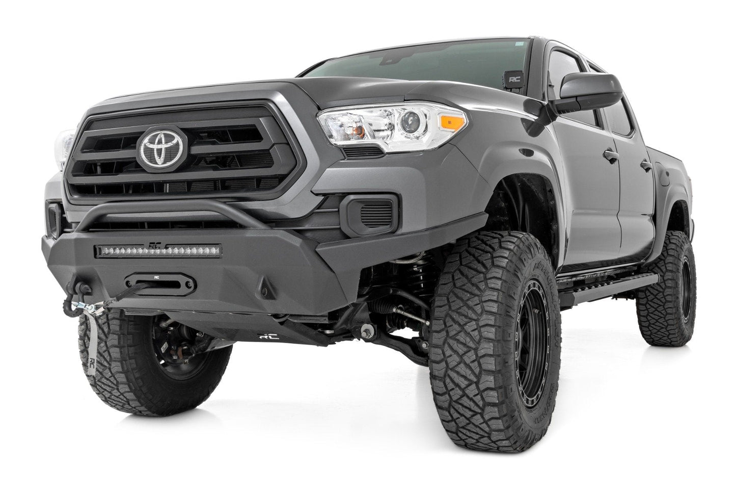 Rough Country 41009 BA2 Running Boards | Side Step Bars | Double Cab | Toyota Tacoma (05-23)