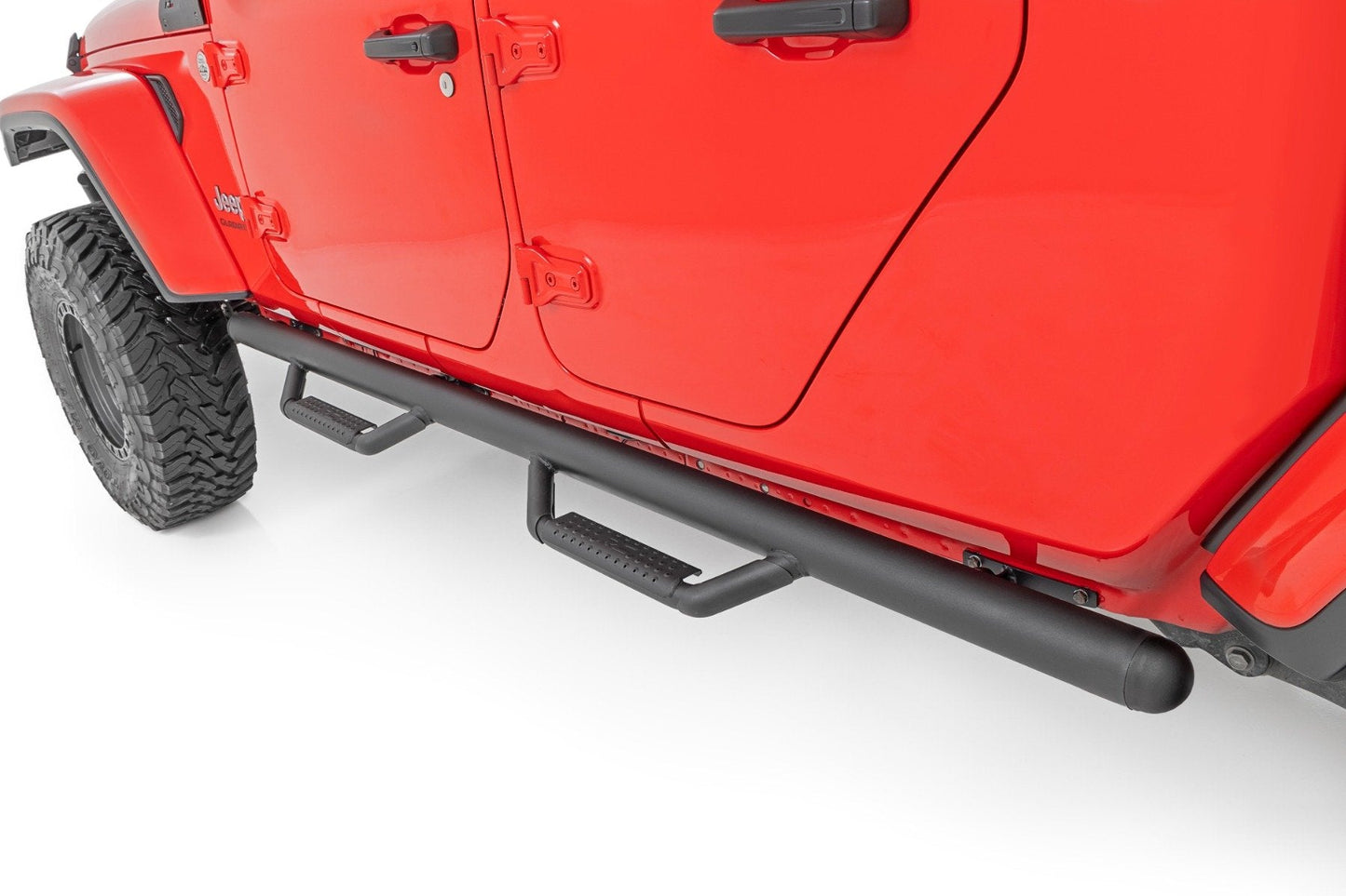 Rough Country RCJ1980TB Nerf Steps | Cab Length | Crew Cab | Jeep Gladiator JT 4WD (2020-2025)