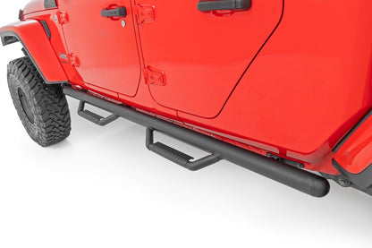 Rough Country RCJ1980TB Nerf Steps | Cab Length | Crew Cab | Jeep Gladiator JT 4WD (2020-2025)