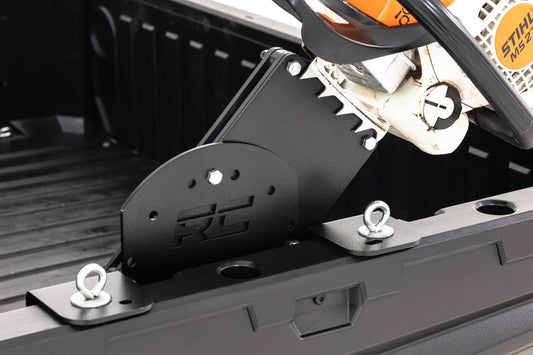 Rough Country 93195 Chainsaw Carrier | Bed Side Mount | Multiple Makes & Models (Polaris/Can-Am)