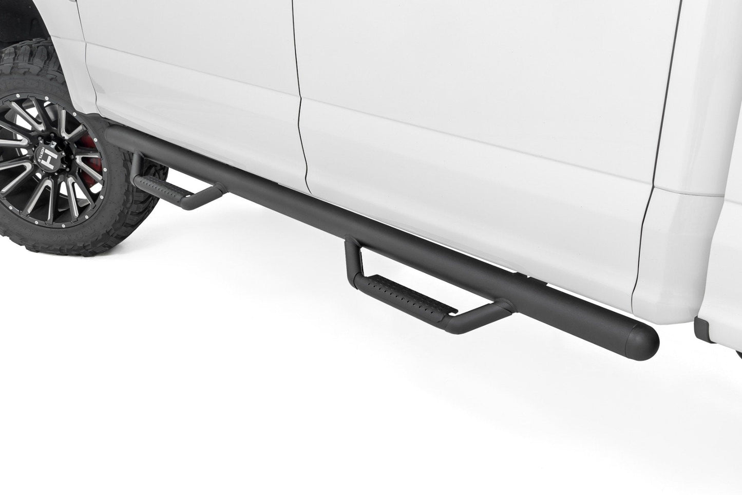 Rough Country RCF1596CCB Nerf Steps | Cab Length | Crew | Ford F-150/Lightning/F-250/F-350/Raptor (15-26)