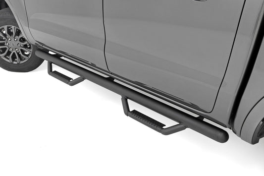 Rough Country RCF1981CCB Nerf Steps | Cab Length | Crew Cab | Ford Ranger 2WD/4WD (2019-2025)
