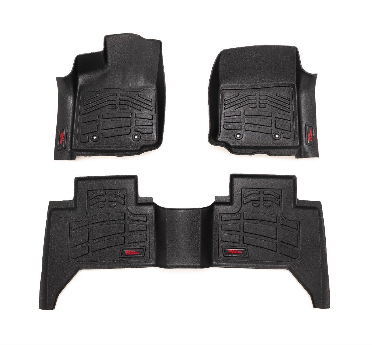 Rough Country SM71216 Sure-Fit Floor Mats | FR & RR | Toyota Tacoma 2WD/4WD (2016-2023)