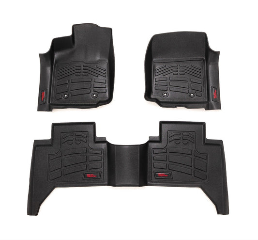Rough Country SM71216 Sure-Fit Floor Mats | FR & RR | Toyota Tacoma 2WD/4WD (2016-2023)
