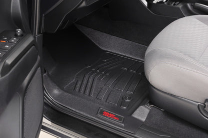 Rough Country SM71216 Sure-Fit Floor Mats | FR & RR | Toyota Tacoma 2WD/4WD (2016-2023)