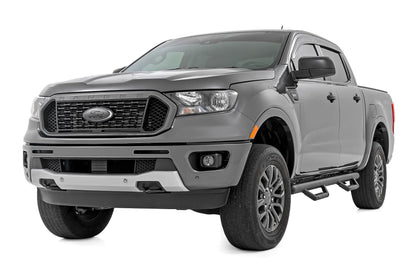 Rough Country RCF1981CCB Nerf Steps | Cab Length | Crew Cab | Ford Ranger 2WD/4WD (2019-2025)