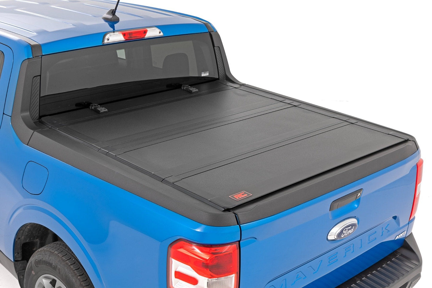 Rough Country 49254500 Hard Tri-Fold Flip Up Bed Cover | 4'6" Bed | Ford Maverick 2WD/4WD (22-26)