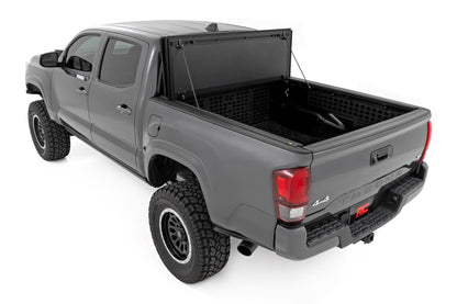 Rough Country 49415600 Hard Tri-Fold Flip Up Bed Cover | 6' Bed | Toyota Tacoma 2WD/4WD (2005-2015)