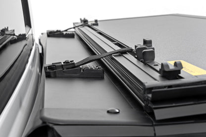 Rough Country 49514551 Hard Tri-Fold Flip Up Bed Cover | 5'7" | Toyota Tundra 2WD/4WD (2022-2025)