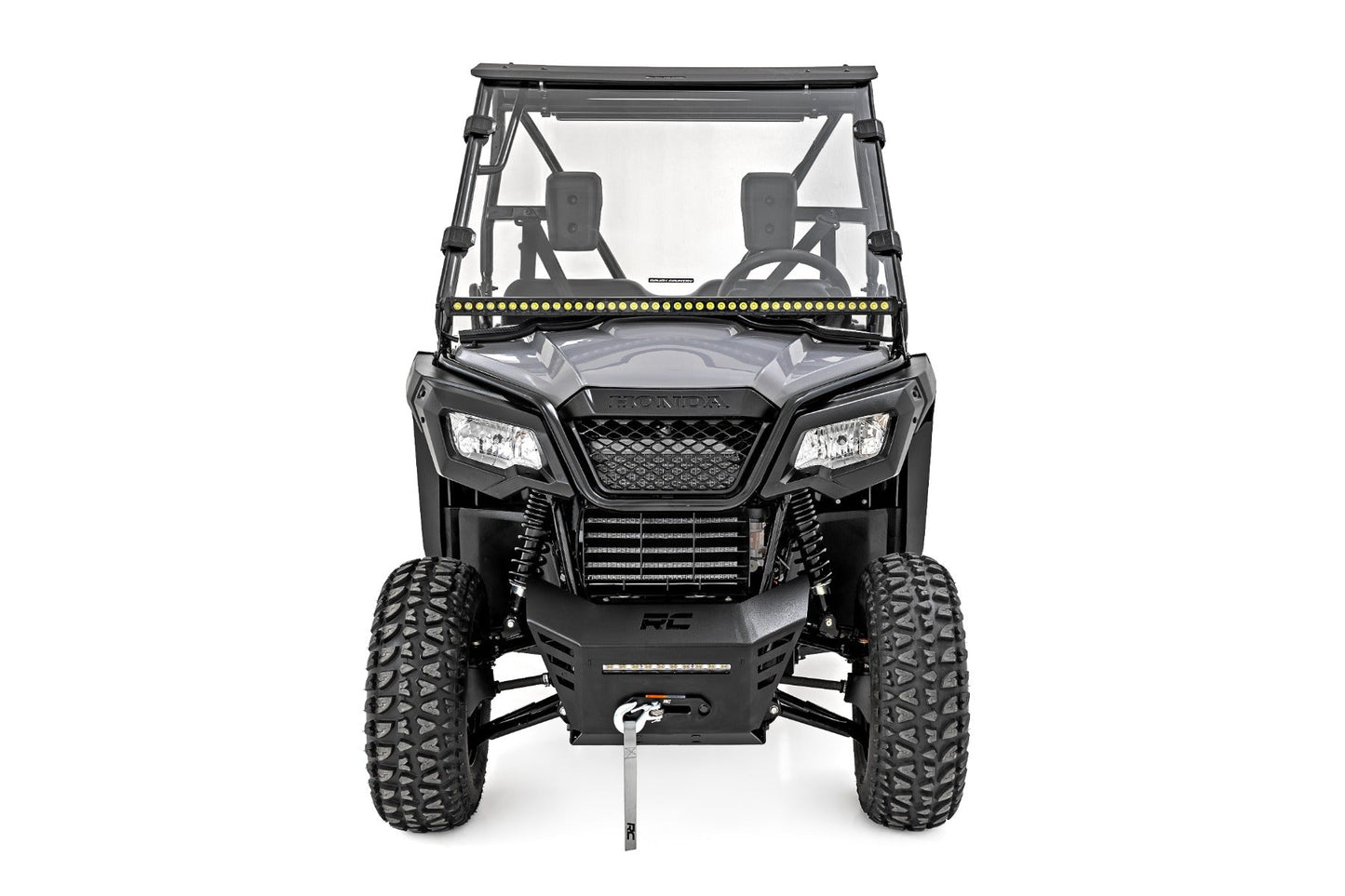 Rough Country 98122220 Full Windshield | Scratch Resistant | Honda Pioneer 520
