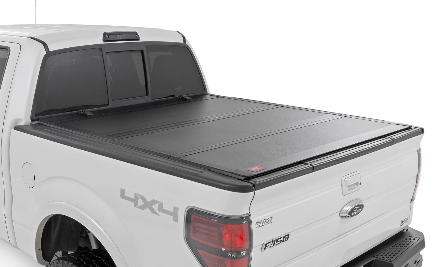 Rough Country 49214650 Hard Tri-Fold Flip Up Bed Cover | 6'7" Bed | Ford F-150 2WD/4WD (2004-2014)