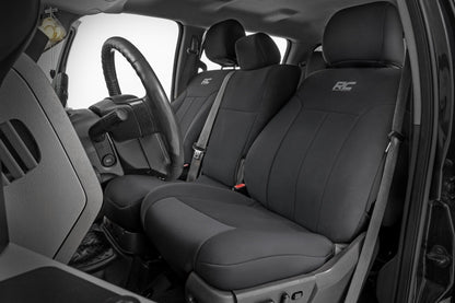 Rough Country 91055 Seat Covers | Front and Rear | Ford F-250/F-350 Super Duty 2WD/4WD (11-16)