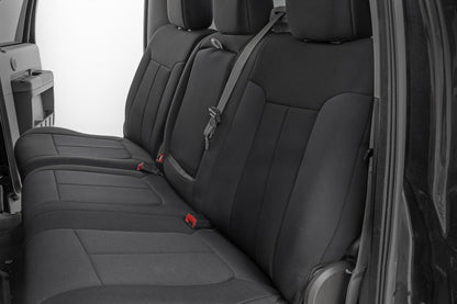 Rough Country 91055 Seat Covers | Front and Rear | Ford F-250/F-350 Super Duty 2WD/4WD (11-16)