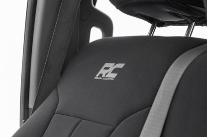 Rough Country 91055 Seat Covers | Front and Rear | Ford F-250/F-350 Super Duty 2WD/4WD (11-16)