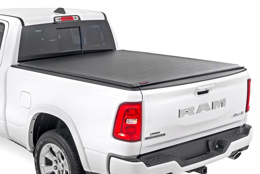 Rough Country 42309650 Soft Roll Up Bed Cover | 6'4" Bed | Ram 1500 (19-26)/1500 TRX (21-24)