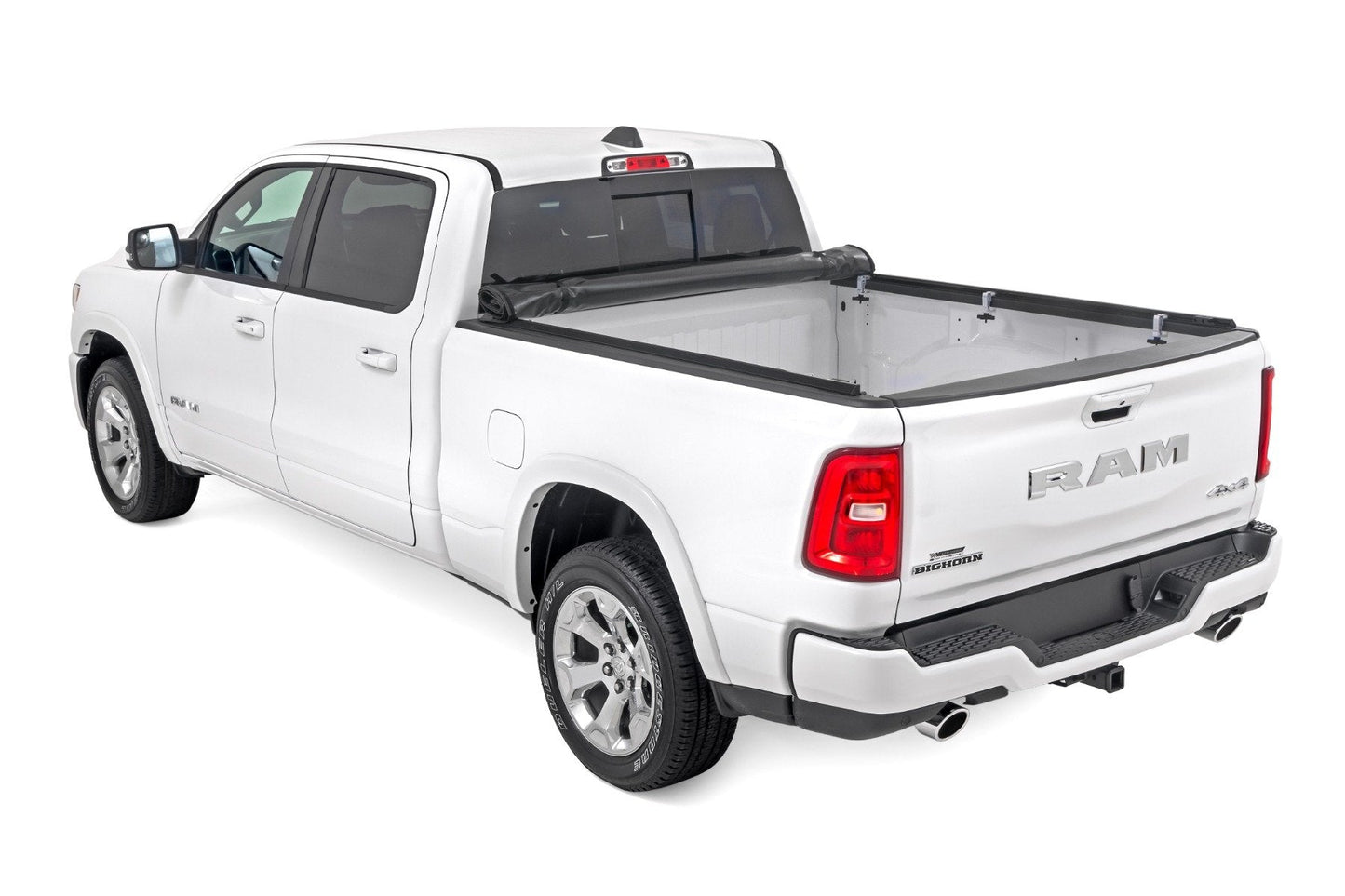 Rough Country 42309650 Soft Roll Up Bed Cover | 6'4" Bed | Ram 1500 (19-26)/1500 TRX (21-24)