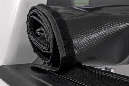 Rough Country 42309650 Soft Roll Up Bed Cover | 6'4" Bed | Ram 1500 (19-26)/1500 TRX (21-24)