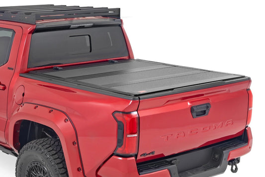 Rough Country 49415551 Hard Tri-Fold Flip Up Bed Cover | 5' Bed | Toyota Tacoma 2WD/4WD (2024-2026)