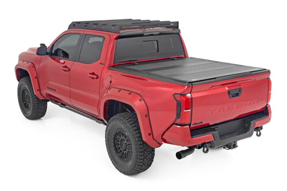 Rough Country 49415551 Hard Tri-Fold Flip Up Bed Cover | 5' Bed | Toyota Tacoma 2WD/4WD (2024-2026)