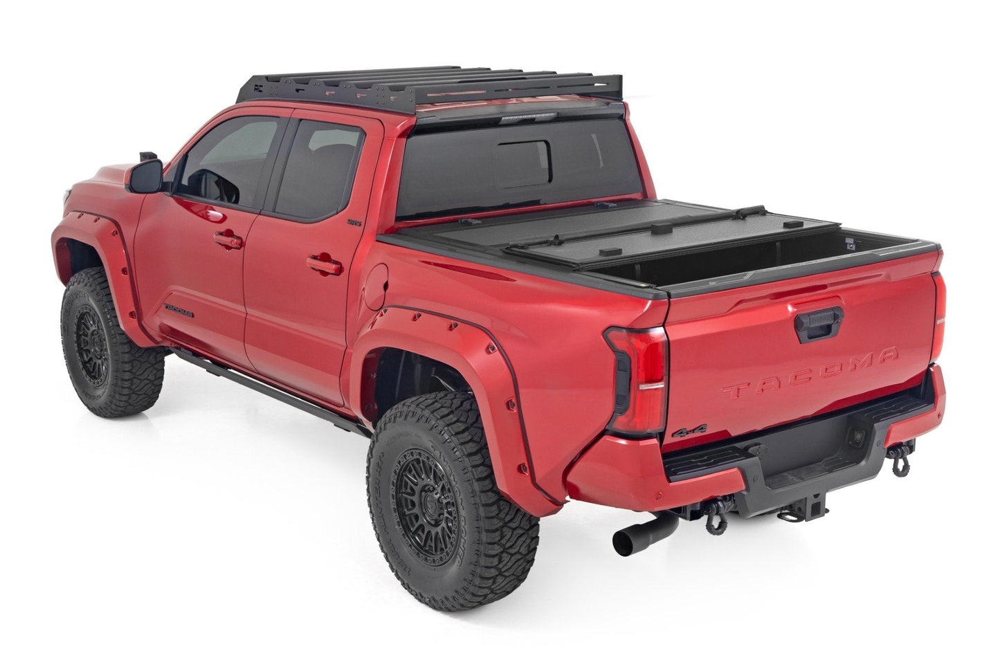 Rough Country 49415551 Hard Tri-Fold Flip Up Bed Cover | 5' Bed | Toyota Tacoma 2WD/4WD (2024-2026)