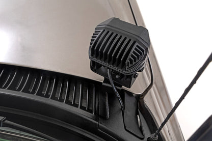 Rough Country 82282 LED Light Kit | Ditch Mount | 2" Black Pair | Spot | Chevy Silverado 1500 (99-06)/Tahoe (00-06)