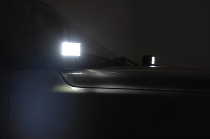 Rough Country 82282 LED Light Kit | Ditch Mount | 2" Black Pair | Spot | Chevy Silverado 1500 (99-06)/Tahoe (00-06)