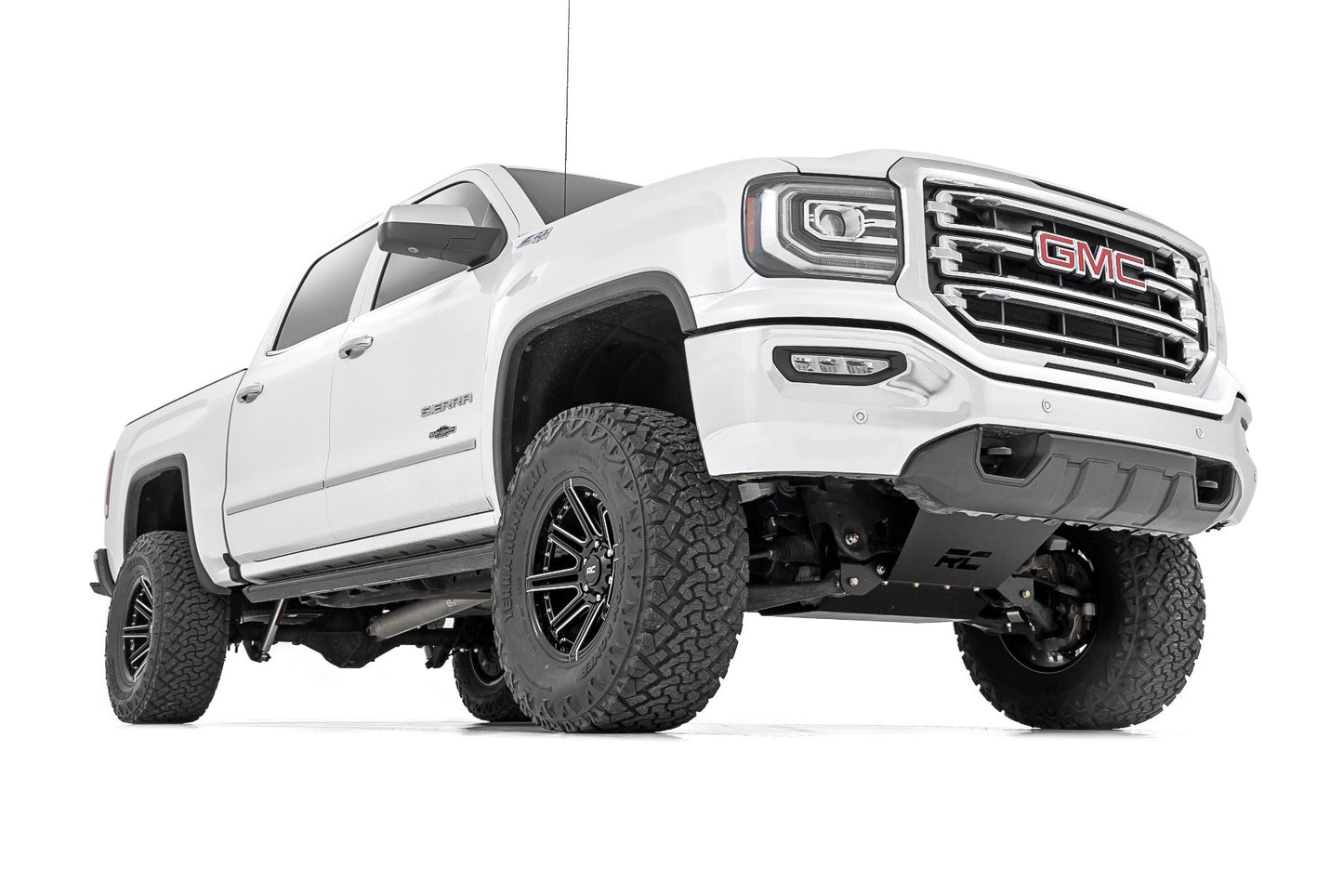 Rough Country 11640 7 Inch Stamped Steel LCA Lift Kit | Forged UCA | Bracket | M1 Struts/M1 | Chevy/GMC 1500 (16-18)