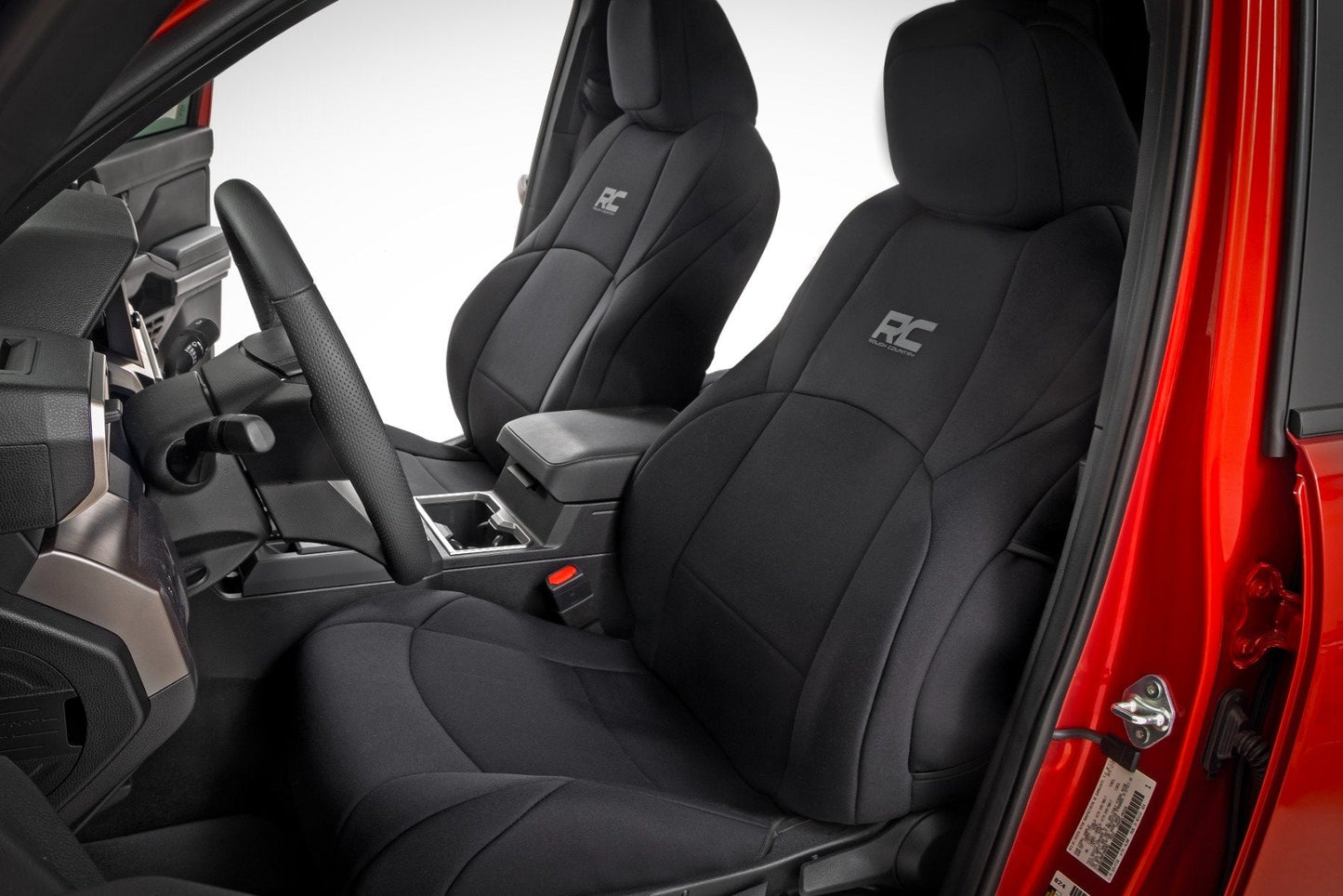 Rough Country 91062 Seat Covers | FR & RR | Double Cab | Toyota Tacoma 2WD/4WD (2024-2026)