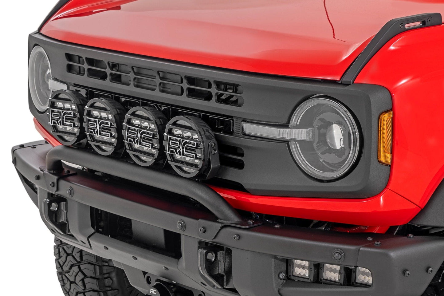 Rough Country RCH5500 DRL Halo LED Headlights | DOT Approved | Ford Bronco 4WD (2021-2025)