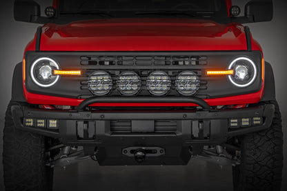 Rough Country RCH5500 DRL Halo LED Headlights | DOT Approved | Ford Bronco 4WD (2021-2025)