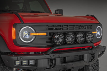 Rough Country RCH5500 DRL Halo LED Headlights | DOT Approved | Ford Bronco 4WD (2021-2025)